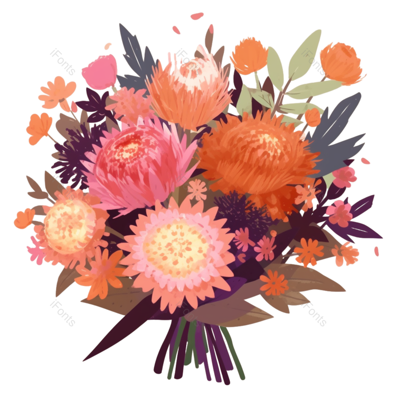 母亲节图片,菊花元素,蜜蜂PNG,玫瑰花免抠素材